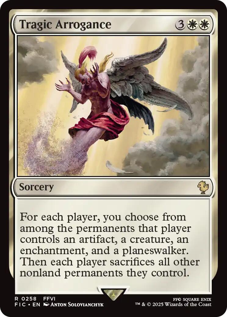 Tragic Arrogance (Surge Foil) [FINAL FANTASY Commander] | Anubis Games and Hobby