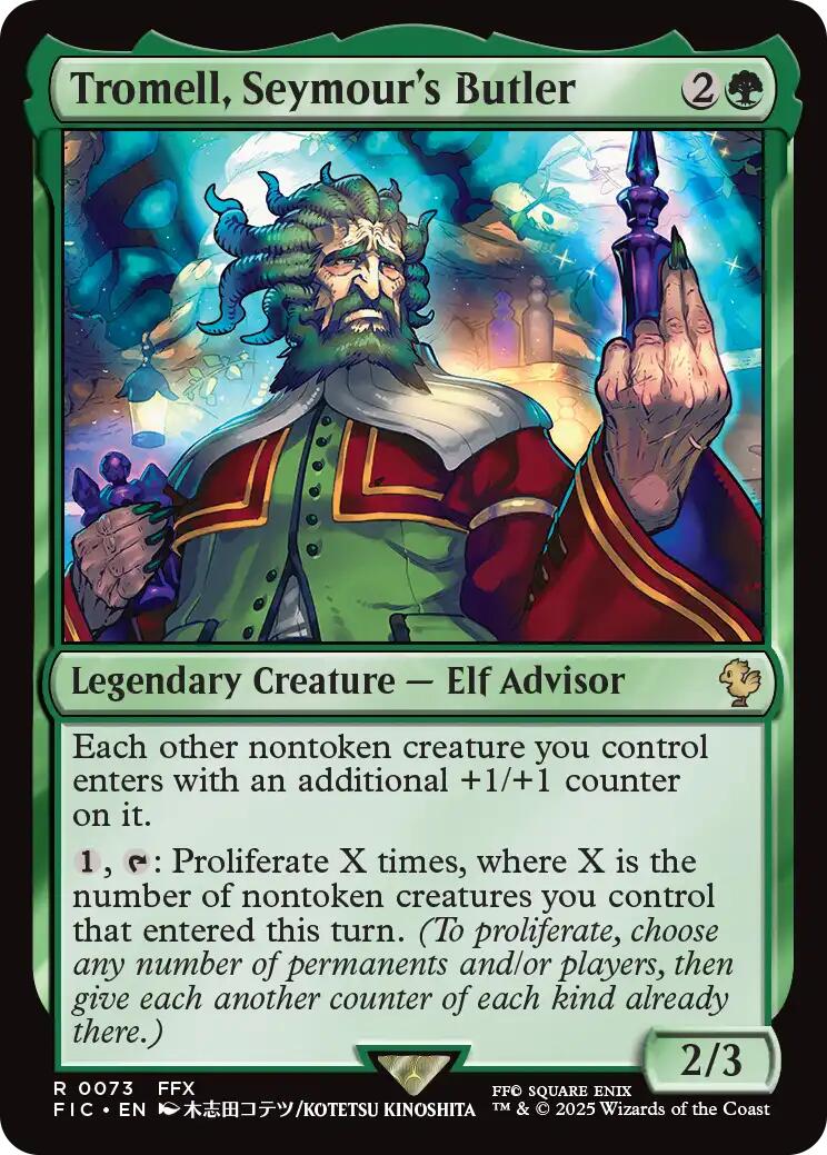 Tromell, Seymour's Butler (Surge Foil) [FINAL FANTASY Commander] | Anubis Games and Hobby