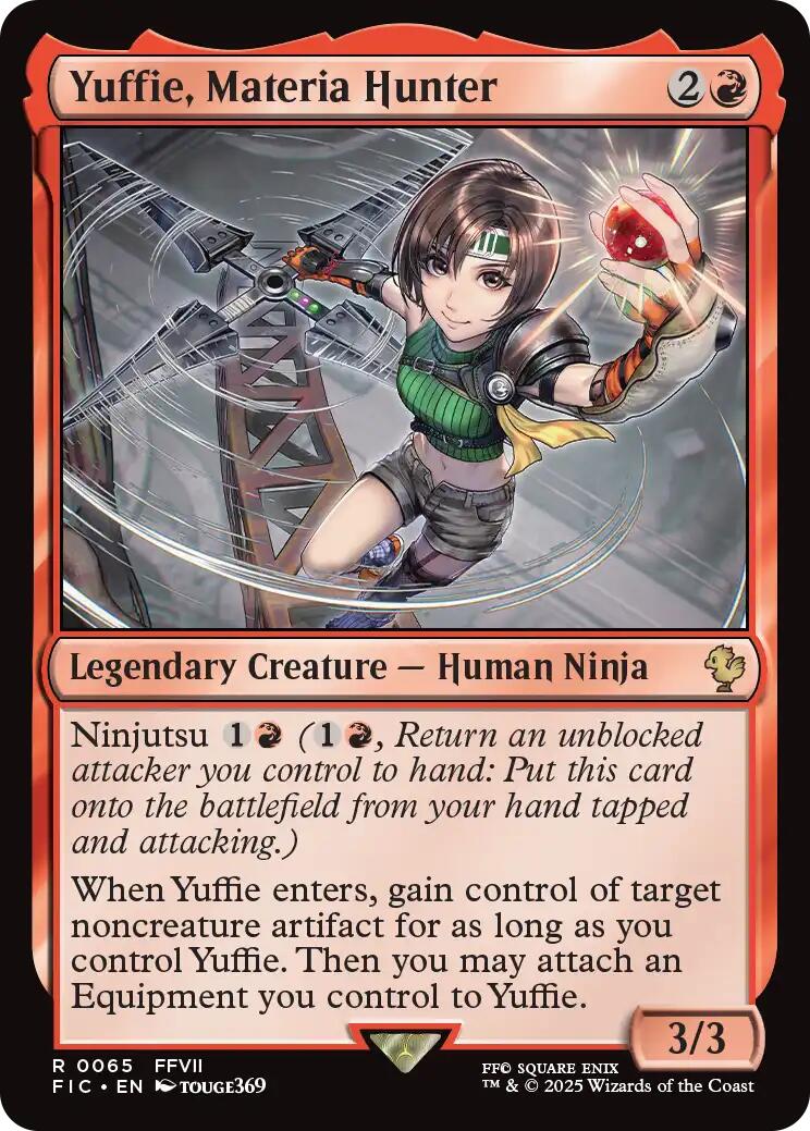 Yuffie, Materia Hunter (Surge Foil) [FINAL FANTASY Commander] | Anubis Games and Hobby
