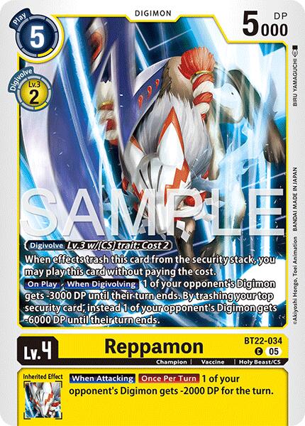 Reppamon [BT22-034] [Cyber Eden] | Anubis Games and Hobby