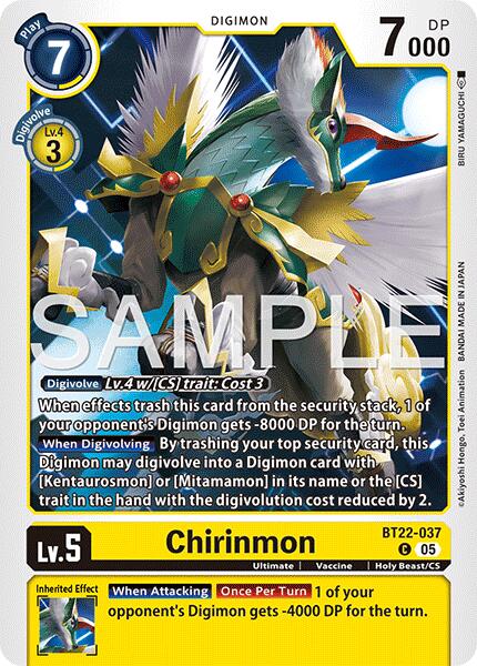 Chirinmon [BT22-037] [Cyber Eden] | Anubis Games and Hobby