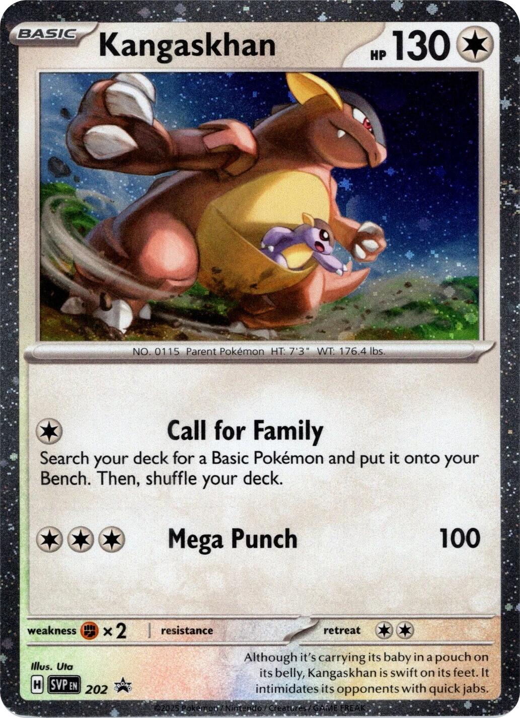 Kangaskhan (202) (Cosmos Holo) [Scarlet & Violet: Black Star Promos] | Anubis Games and Hobby