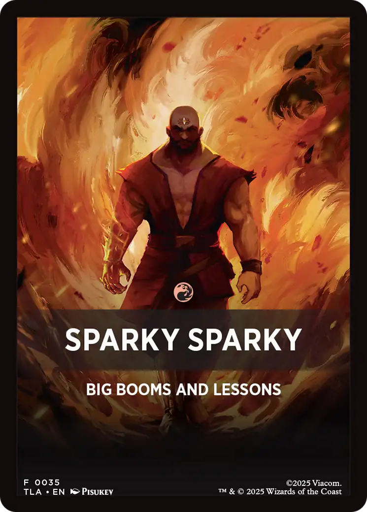 Sparky Sparky Theme Card [Avatar: The Last Airbender Tokens] | Anubis Games and Hobby