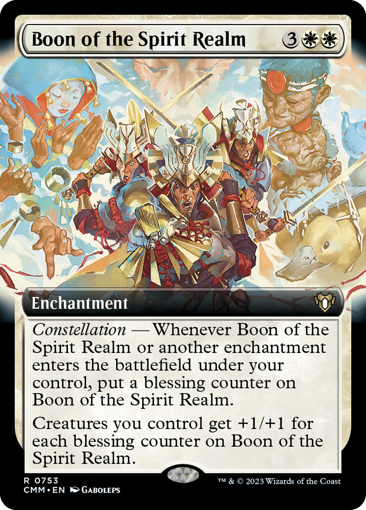 Boon of the Spirit Realm (Extended Art) [Commander Masters] | Anubis Games and Hobby