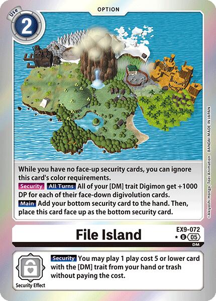 File Island [EX9-072] (Limited Foil) [Versus Monsters] | Anubis Games and Hobby