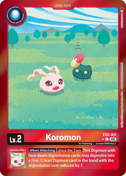 Koromon [EX9-001] (Limited Foil) [Versus Monsters] | Anubis Games and Hobby