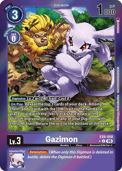 Gazimon [EX9-058] (Limited Foil) [Versus Monsters] | Anubis Games and Hobby