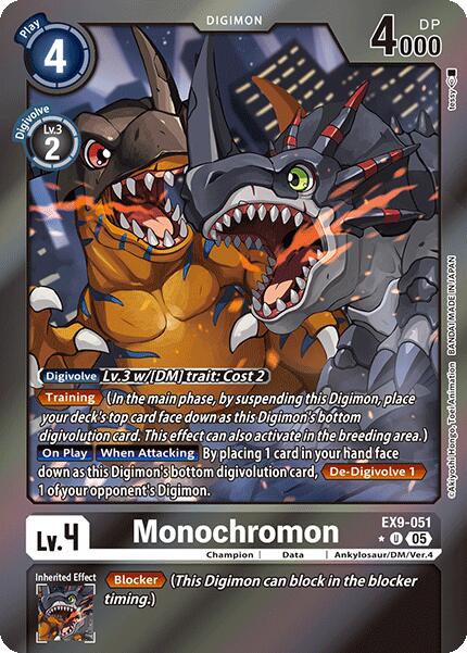Monochromon [EX9-051] (Limited Foil) [Versus Monsters] | Anubis Games and Hobby