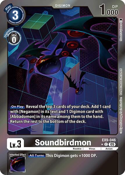 Soundbirdmon [EX9-046] (Limited Foil) [Versus Monsters] | Anubis Games and Hobby