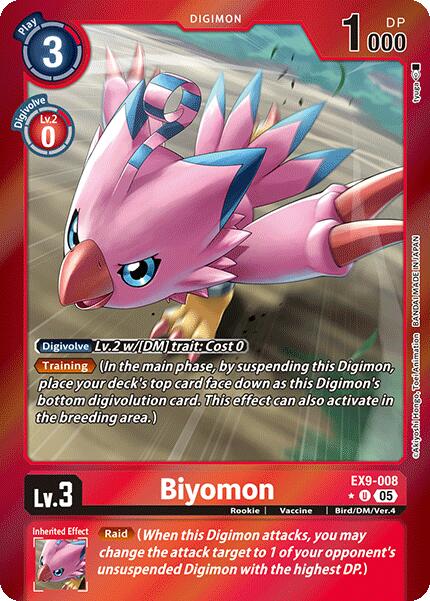 Biyomon [EX9-008] (Limited Foil) [Versus Monsters] | Anubis Games and Hobby