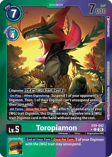 Toropiamon [EX9-042] (Limited Foil) [Versus Monsters] | Anubis Games and Hobby