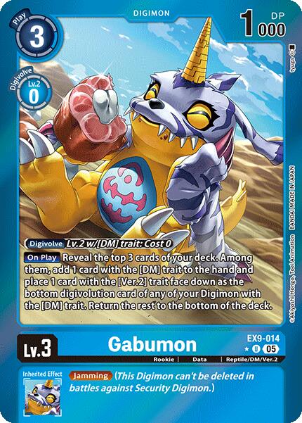 Gabumon [EX9-014] (Limited Foil) [Versus Monsters] | Anubis Games and Hobby