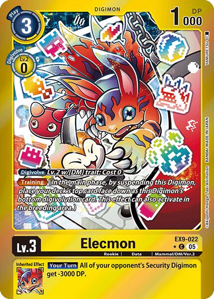 Elecmon [EX9-022] (Limited Foil) [Versus Monsters] | Anubis Games and Hobby