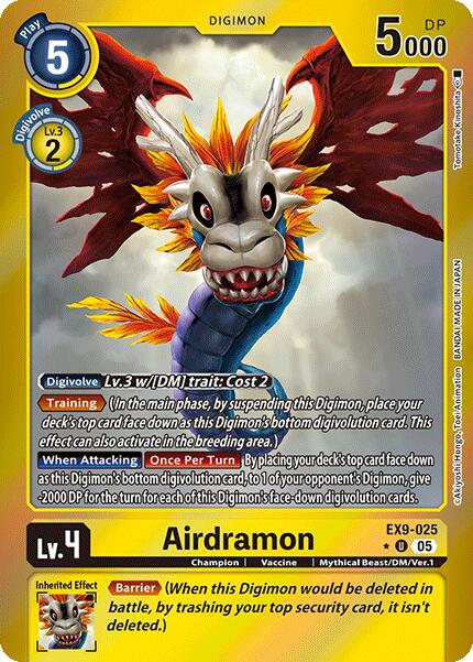 Airdramon [EX9-025] (Limited Foil) [Versus Monsters] | Anubis Games and Hobby