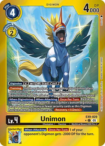 Unimon [EX9-029] (Limited Foil) [Versus Monsters] | Anubis Games and Hobby