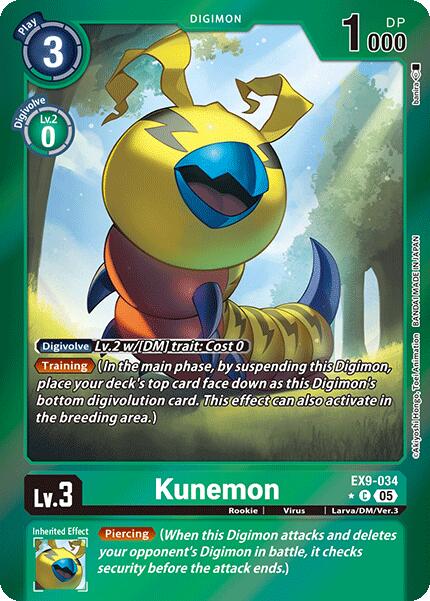 Kunemon [EX9-034] (Limited Foil) [Versus Monsters] | Anubis Games and Hobby