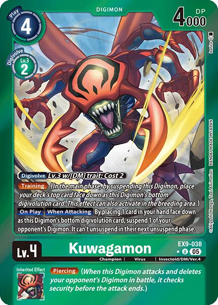 Kuwagamon [EX9-038] (Limited Foil) [Versus Monsters] | Anubis Games and Hobby