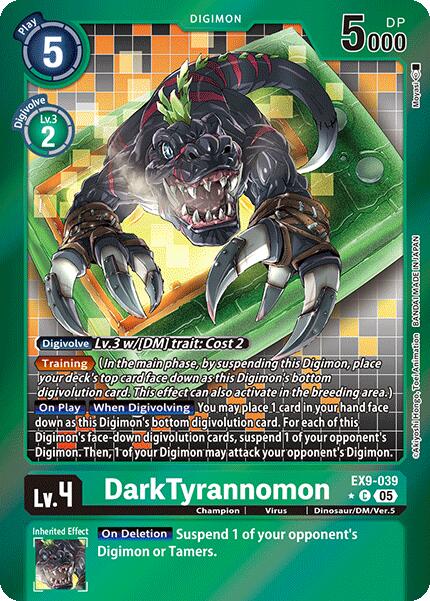 DarkTyrannomon [EX9-039] (Limited Foil) [Versus Monsters] | Anubis Games and Hobby