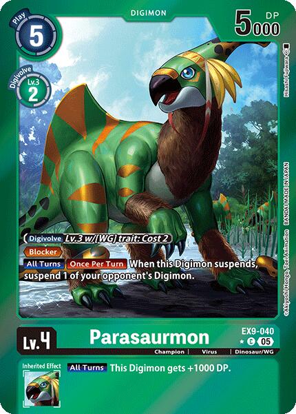 Parasaurmon [EX9-040] (Limited Foil) [Versus Monsters] | Anubis Games and Hobby