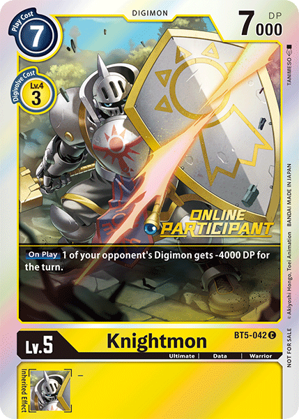 Knightmon [BT5-042] (Online Participant) [Battle of Omni Promos] | Anubis Games and Hobby