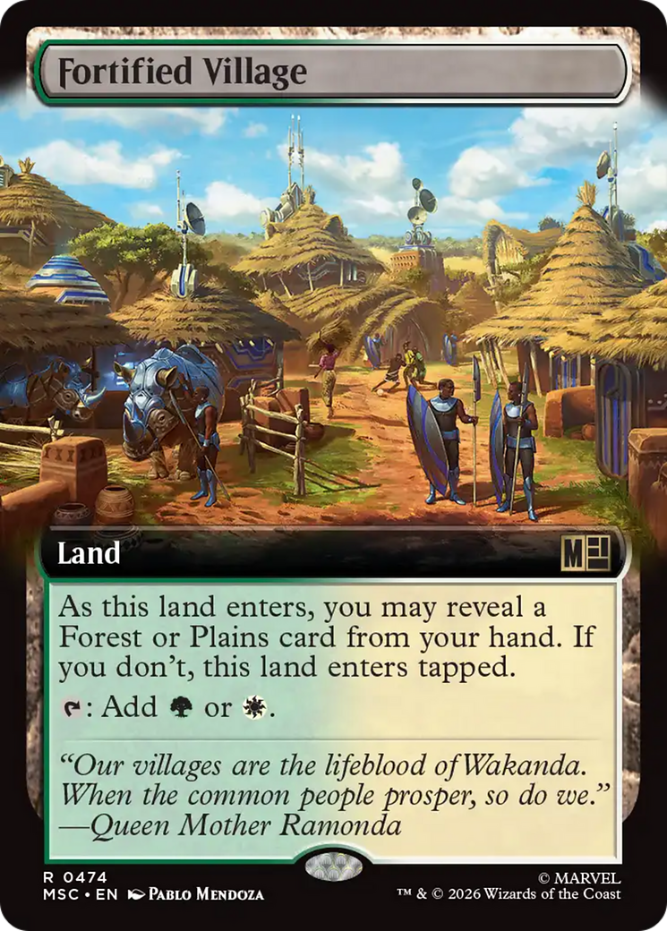 Fortified Village (Extended Art) [Marvel Super Heroes Commander] | Anubis Games and Hobby