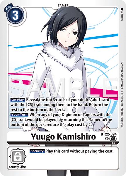 Yuugo Kamishiro [BT22-094] [Cyber Eden] | Anubis Games and Hobby