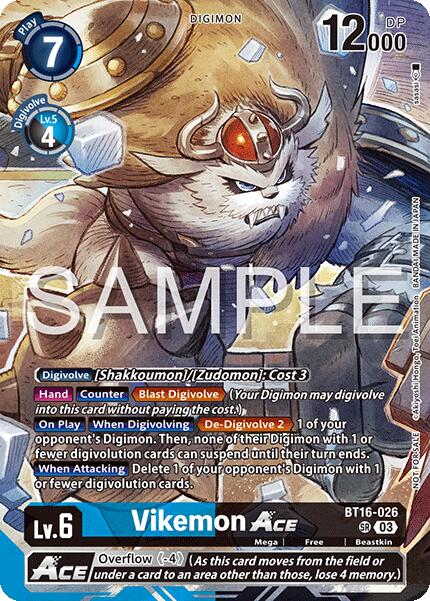 Vikemon ACE [BT16-026] (Cyber Eden Release Event Participant) [Cyber Eden] | Anubis Games and Hobby