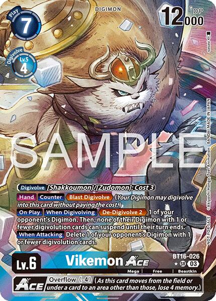 Vikemon ACE [BT16-026] (Cyber Eden Release Event Winner) [Cyber Eden] | Anubis Games and Hobby