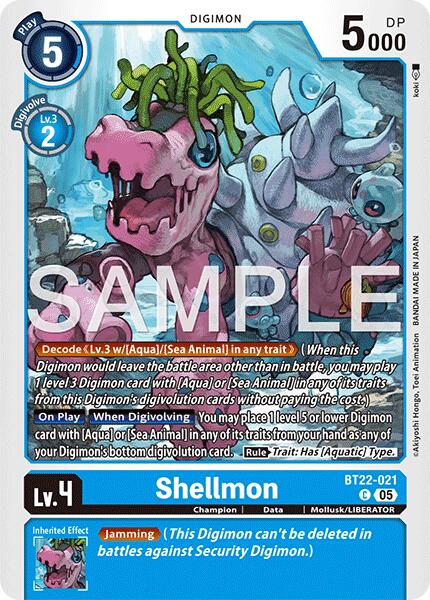 Shellmon [BT22-021] [Cyber Eden] | Anubis Games and Hobby
