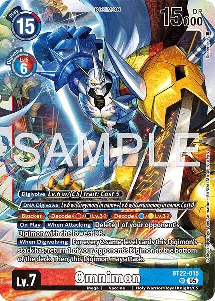 Omnimon [BT22-015] [Cyber Eden] | Anubis Games and Hobby