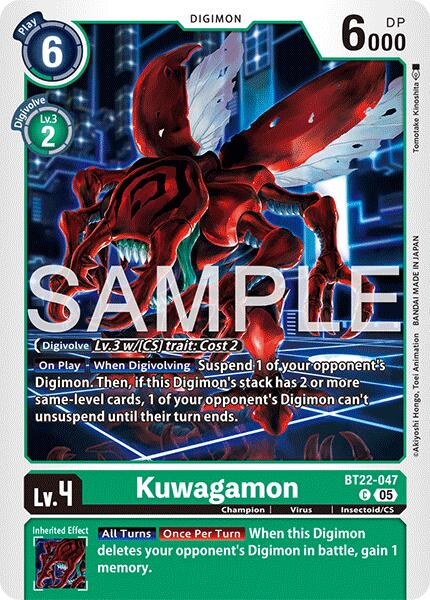 Kuwagamon [BT22-047] [Cyber Eden] | Anubis Games and Hobby