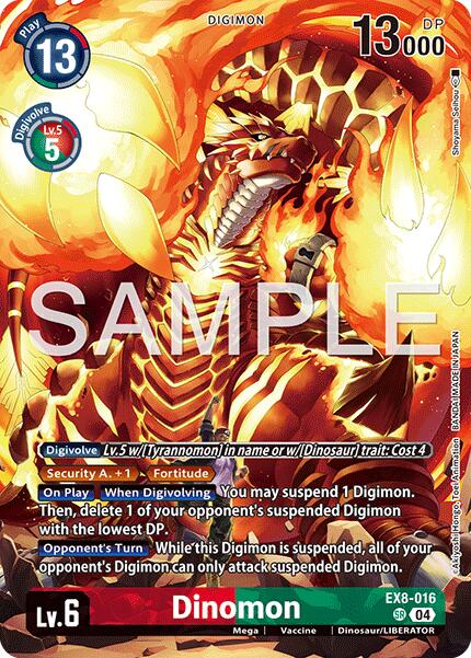 Dinomon [EX8-016] (Digimon Liberator Debuggers set) [Chain of Liberation] | Anubis Games and Hobby