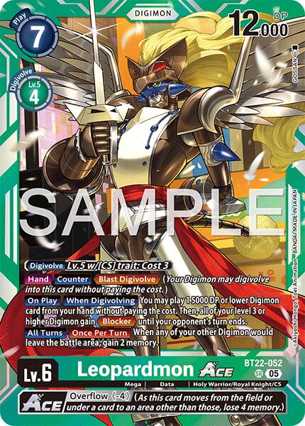 Leopardmon ACE [BT22-052] [Cyber Eden] | Anubis Games and Hobby