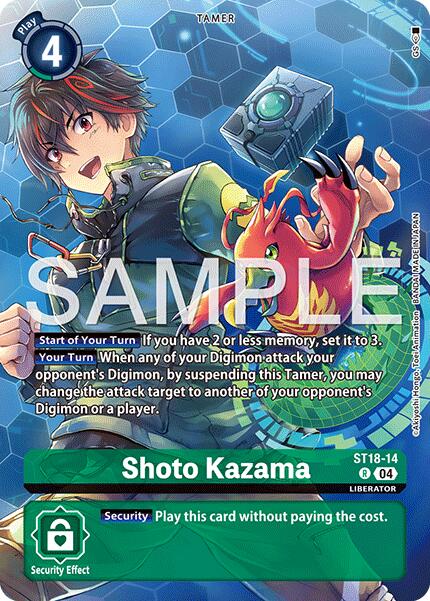 Shoto Kazama [ST18-14] (Digimon Liberator Debuggers Set) [Starter Deck: Guardian Vortex] | Anubis Games and Hobby