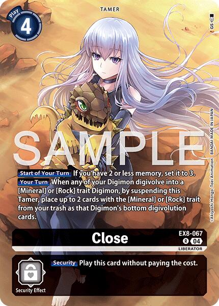 Close [EX8-067] (Digimon Liberator Debuggers Set) [Chain of Liberation] | Anubis Games and Hobby