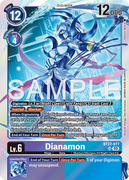 Dianamon [BT22-077] [Cyber Eden] | Anubis Games and Hobby