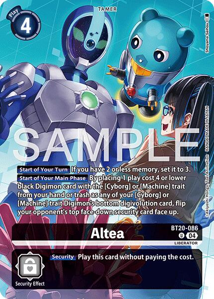 Altea [BT20-086] (Digimon Liberator Debuggers Set) [Release Special Booster Ver.2.5 Promos] | Anubis Games and Hobby