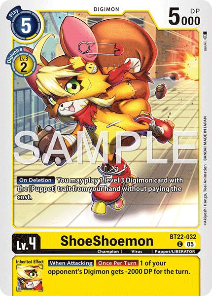 ShoeShoemon [BT22-032] [Cyber Eden] | Anubis Games and Hobby
