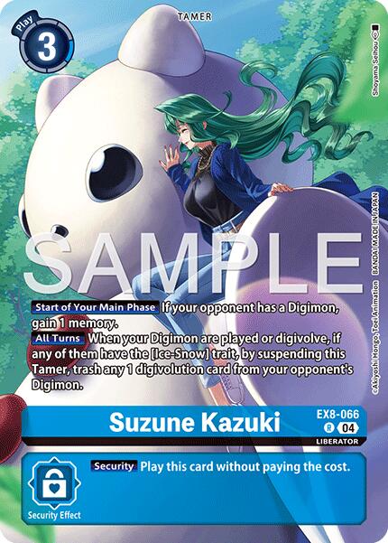 Suzune Kazuki [EX8-066] (Digimon Liberator Debuggers Set) [Chain of Liberation] | Anubis Games and Hobby