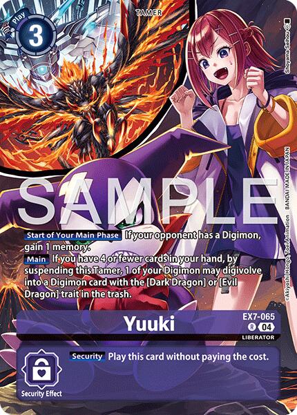 Yuuki [EX7-065] (Digimon Liberator Debuggers Set) [Digimon LIBERATOR] | Anubis Games and Hobby