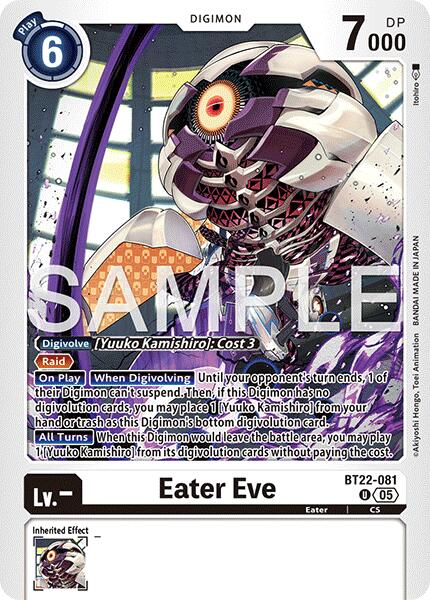 Eater Eve [BT22-081] [Cyber Eden] | Anubis Games and Hobby