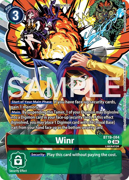 Winr [BT19-084] (Digimon Liberator Debuggers Set) [Release Special Booster Ver.2.0] | Anubis Games and Hobby
