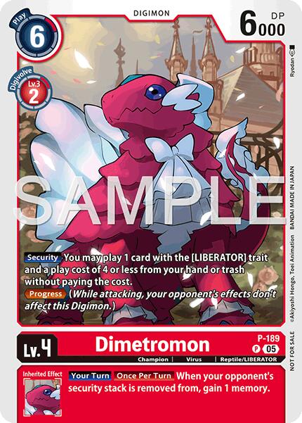 Dimetromon [P-189] (Store Tournament 2025 Vol.3 Participation Pack) [Promotional Cards] | Anubis Games and Hobby