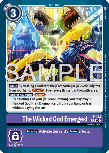 The Wicked God Emerges! [P-193] (Store Tournament 2025 Vol.3 Participation Pack) [Promotional Cards] | Anubis Games and Hobby