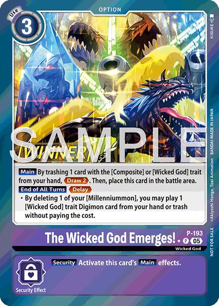 The Wicked God Emerges! [P-193] (Store Tournament 2025 Vol.3 Winner Pack) [Promotional Cards] | Anubis Games and Hobby
