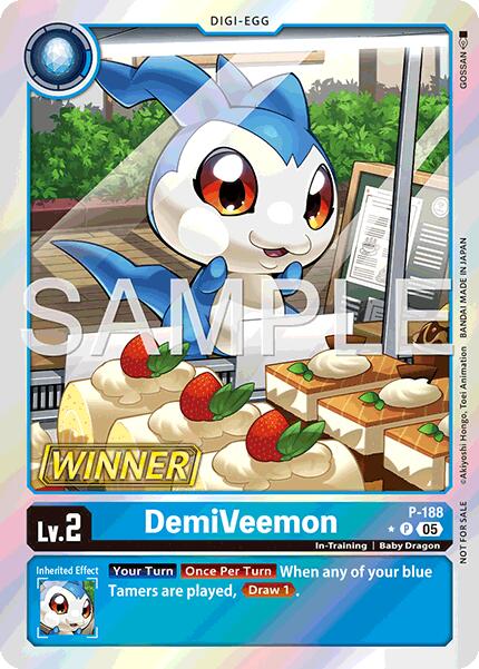 DemiVeemon [P-188] (Store Tournament 2025 Vol.3 Winner Pack) [Promotional Cards] | Anubis Games and Hobby