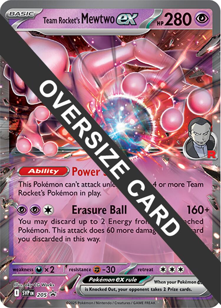 Team Rocket's Mewtwo ex (205) (Jumbo Card) [Scarlet & Violet: Black Star Promos] | Anubis Games and Hobby