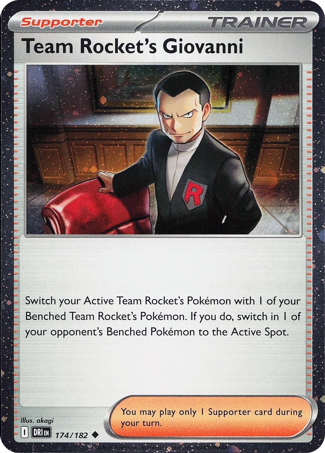 Team Rocket's Giovanni (174/182) (Cosmos Holo) [Miscellaneous Cards] | Anubis Games and Hobby