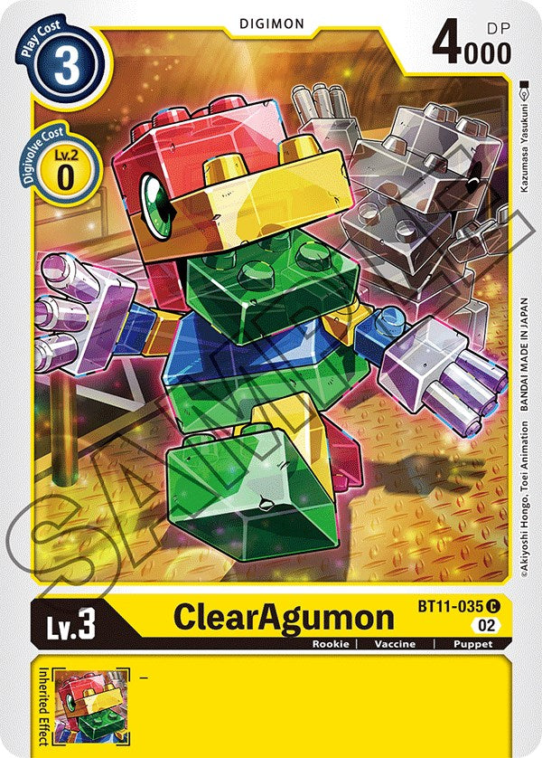 ClearAgumon [BT11-035] [Dimensional Phase] | Anubis Games and Hobby