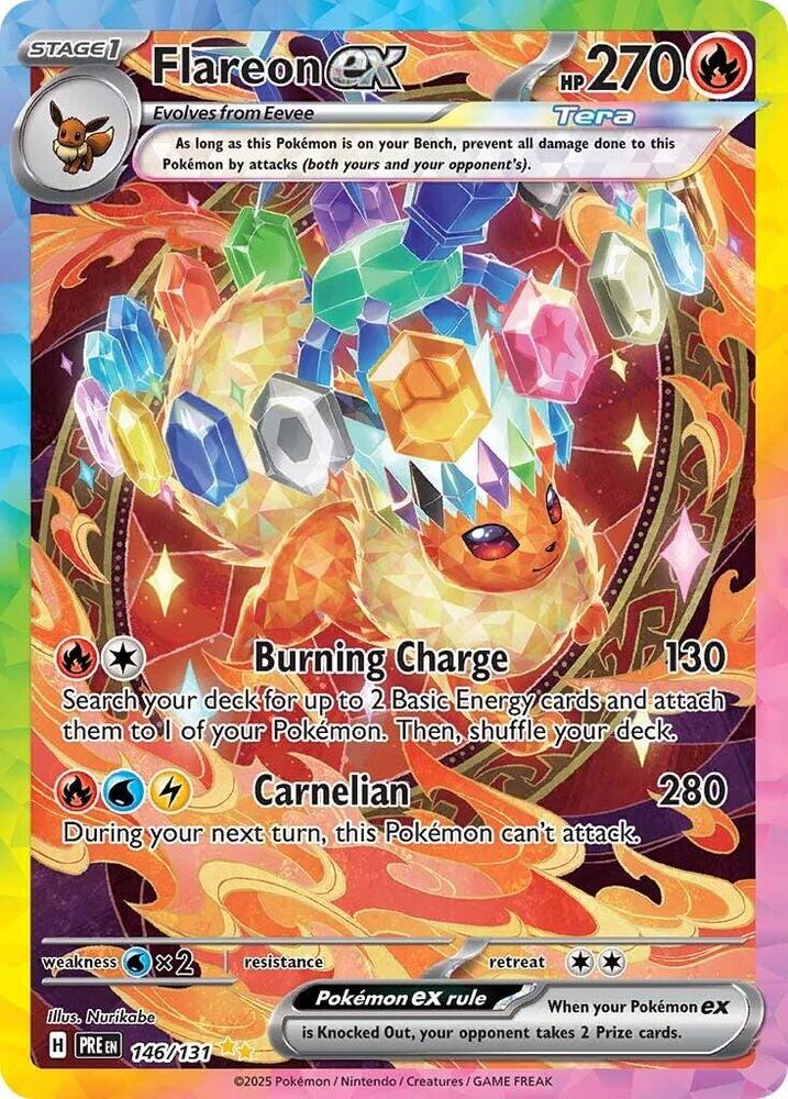 Flareon ex (146/131) [Scarlet & Violet: Prismatic Evolutions] | Anubis Games and Hobby